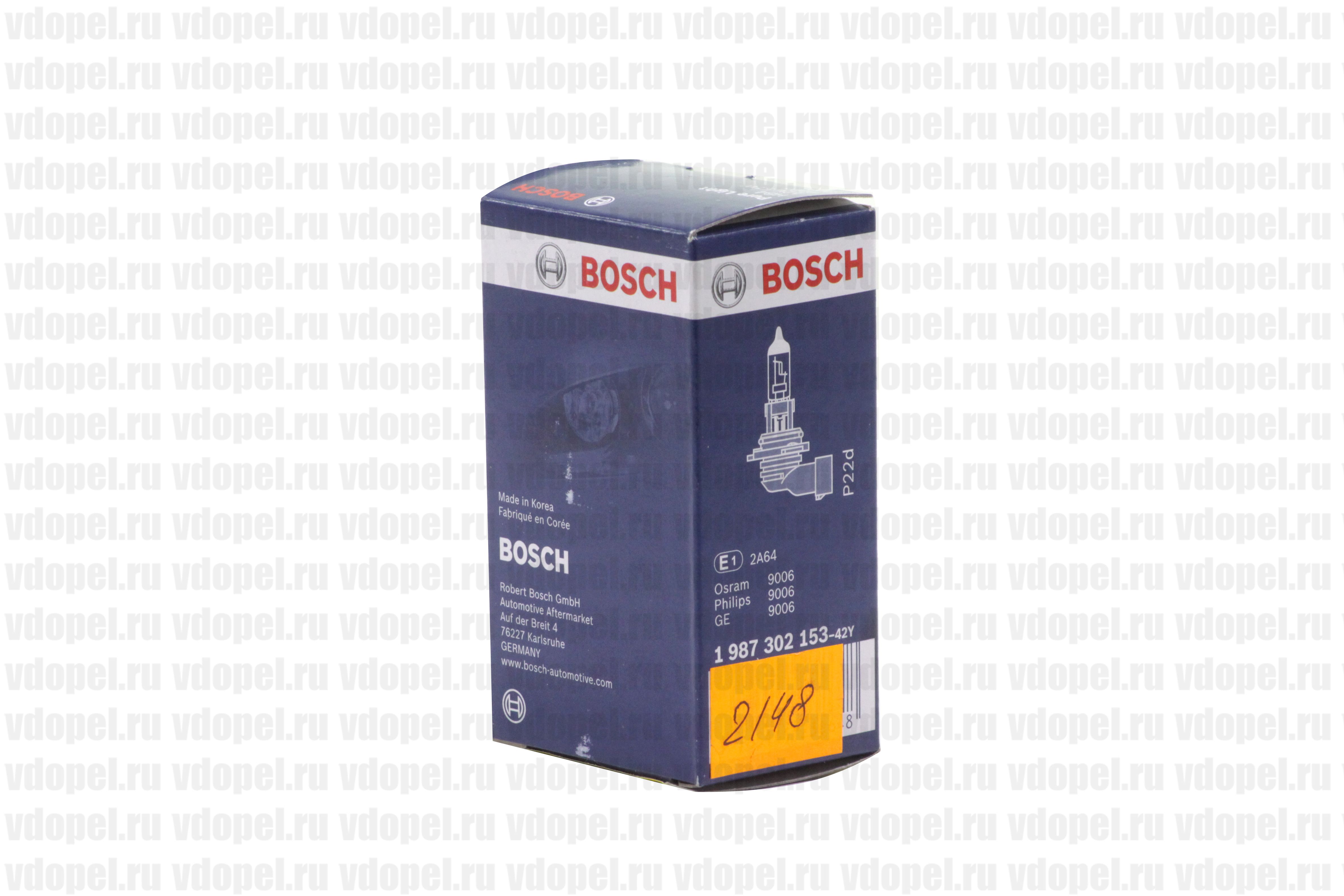 BOSCH 1987302153  - Лампа противотуманки. 51W HB4 Омега В Y- 
