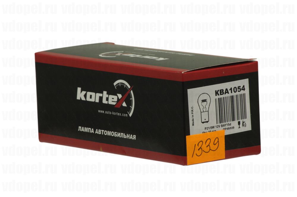 KORTEX KBA1054  - Лампа габарита и стоп сигнала. P21/5W двухнитевая. 