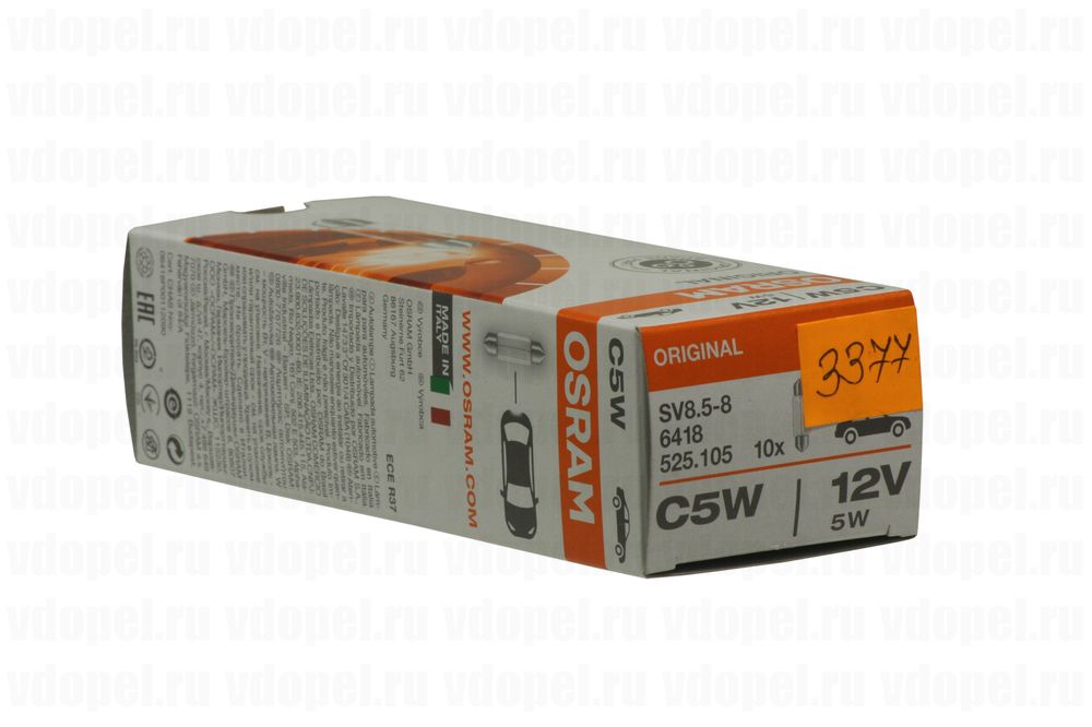 OSRAM 6418  - Лампа салона или подсветки номера. C5W 35мм 